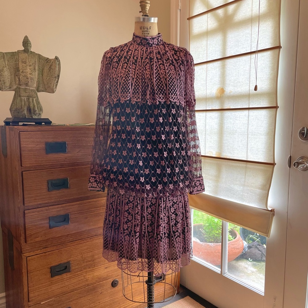 Pink Lace Damianou Dress - Picture 2 of 8